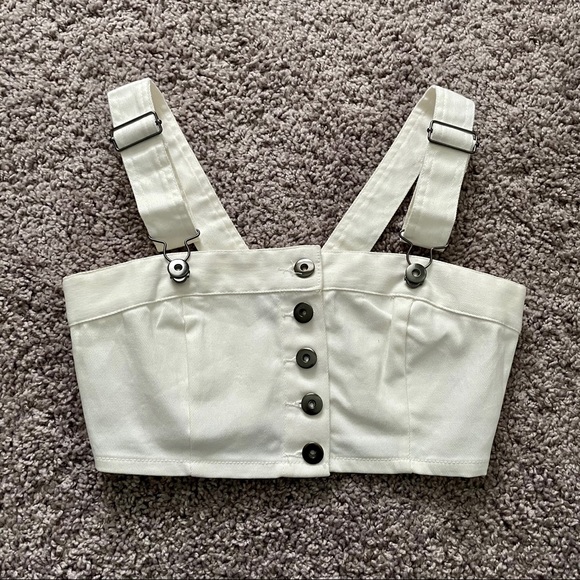 Pacsun White Denim Crop Top - Picture 11 of 11